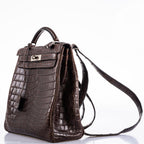 Hermes Kelly Ado 27 Matte Havane Nilo Crocodile