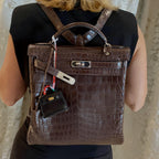 Hermes Kelly Ado 27 Matte Havane Nilo Crocodile
