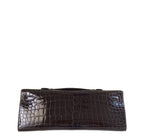 Hermès Kelly Cut Crocodile Graphite Bag