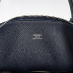 Hermes Bolide 40 Shark Indigo Blue Togo Bag Palladium Hardware, product detail view 12