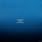 Hermes Deep Blue Swift Kelly Cut Gold Hardware