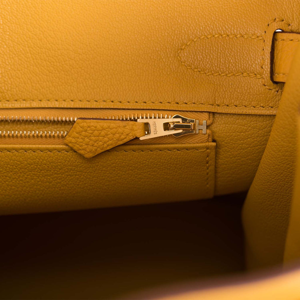 Hermes Birkin 30 Jaune Ambre Togo
