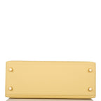 Hermes Kelly 25 Sellier Jaune Poussin