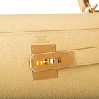 Hermes Kelly 28 Sellier Jaune Poussin, product detail view 7