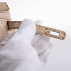 Hermes Kelly 25 Retourne Poussiere Matte Nilo Crocodile Gold Hardware - hardware detail