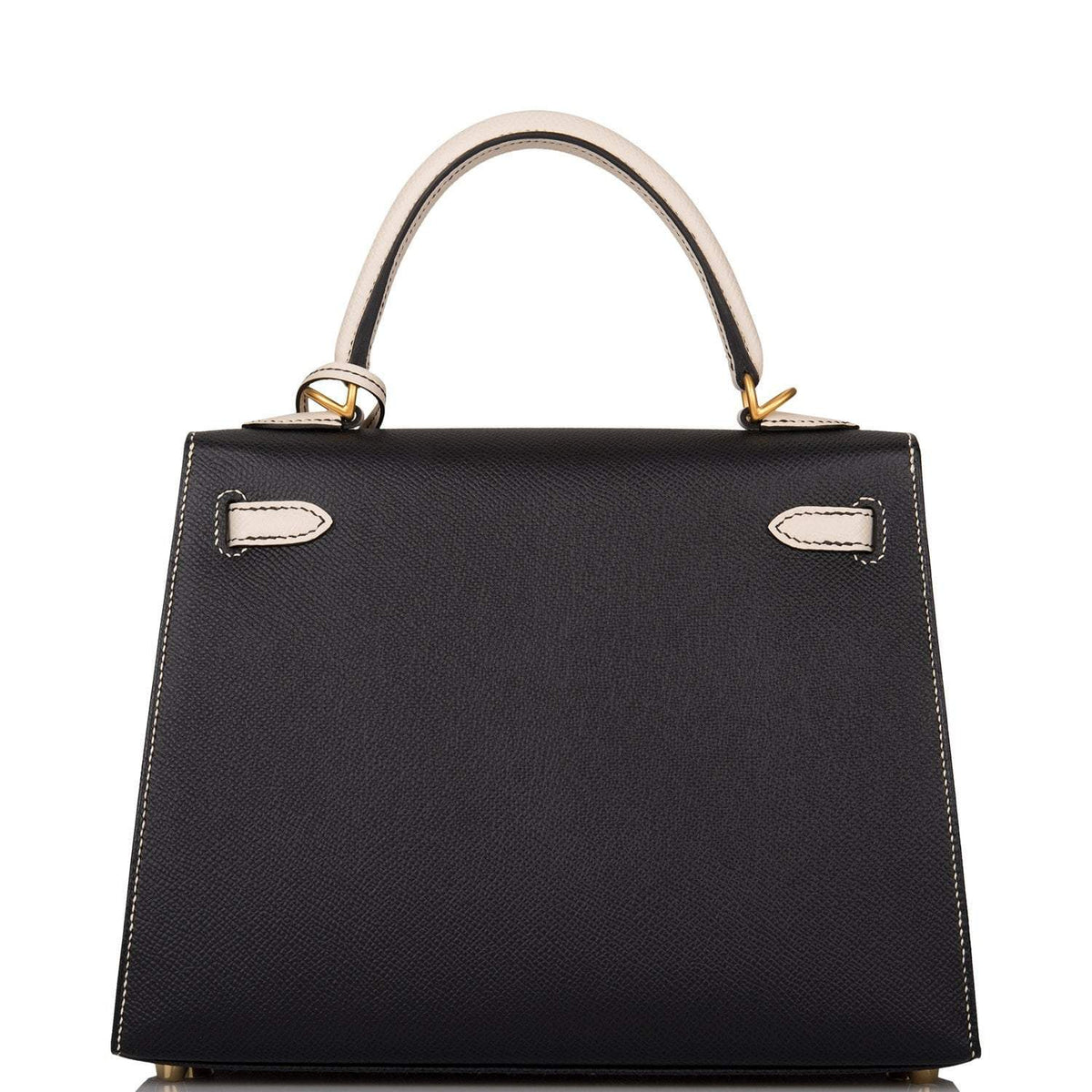 Hermes Kelly 25 Bi-Color Black Craie