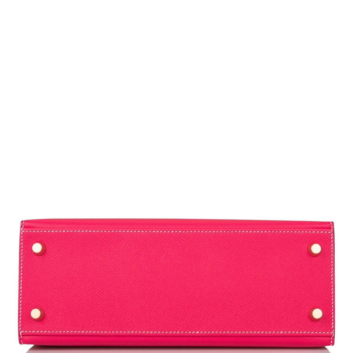 Hermes Kelly 25 Bi-Color Rose Extreme Craie