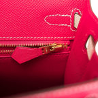 Hermes Kelly 25 Bi-Color Rose Extreme Craie
