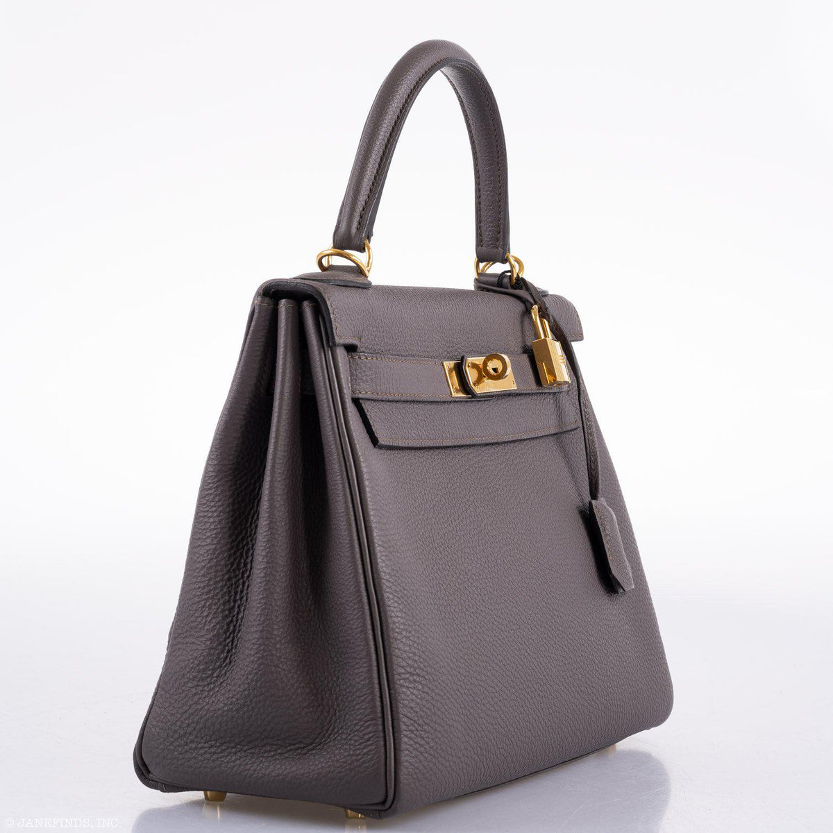 Hermes Kelly 28 Retourne Etain Togo, side view