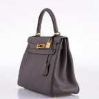 Hermes Kelly 28 Retourne Etain Togo, back view
