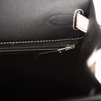 Hermes Kelly 28 Bi-Color Black Craie