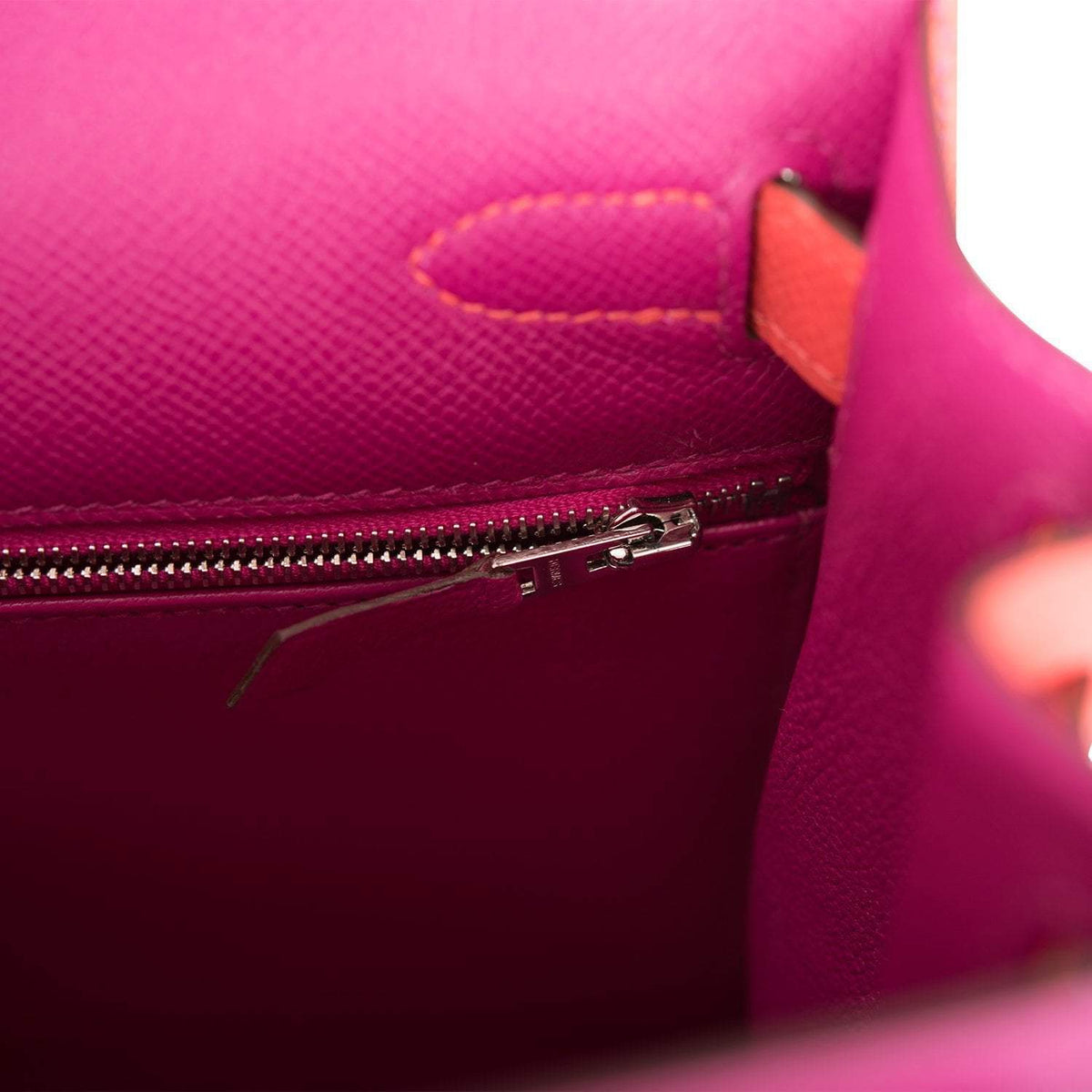 Hermes Kelly 28 Bi-Color Rose Pourpre Rose Jaipur, product detail view 9