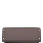 Hermes Kelly 32 Bi-Color Etain Bleu Electric, product detail view 6