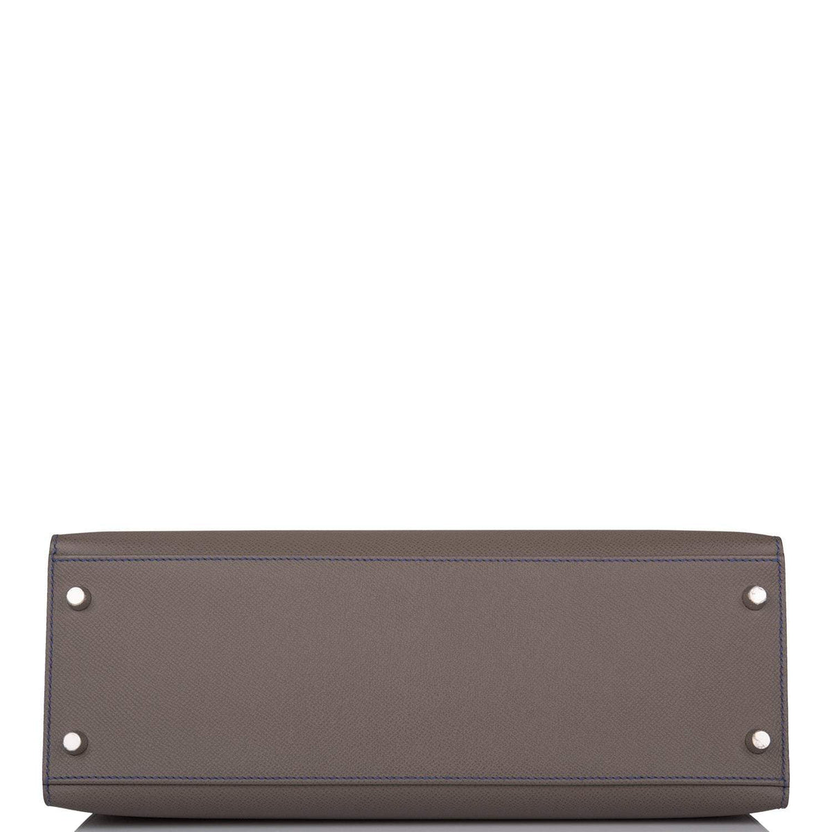 Hermes Kelly 32 Bi-Color Etain Bleu Electric, product detail view 6