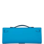 Hermes Kelly Cut Bleu Frida Swift