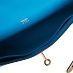 Hermes Kelly Cut Bleu Frida Swift