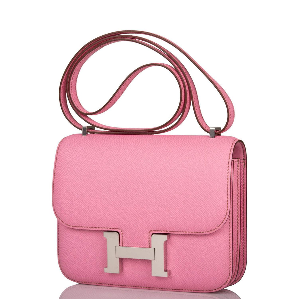 Hermes Mini Constance 18 Bubblegum Epsom