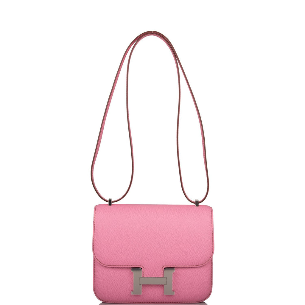 Hermes Mini Constance 18 Bubblegum Epsom