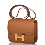 Hermes Mini Constance 18 Gold Epsom