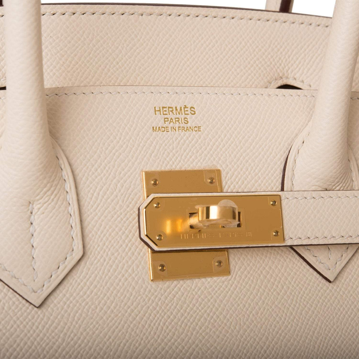 Hermes Nata Epsom Sellier Birkin 30cm - hardware detail