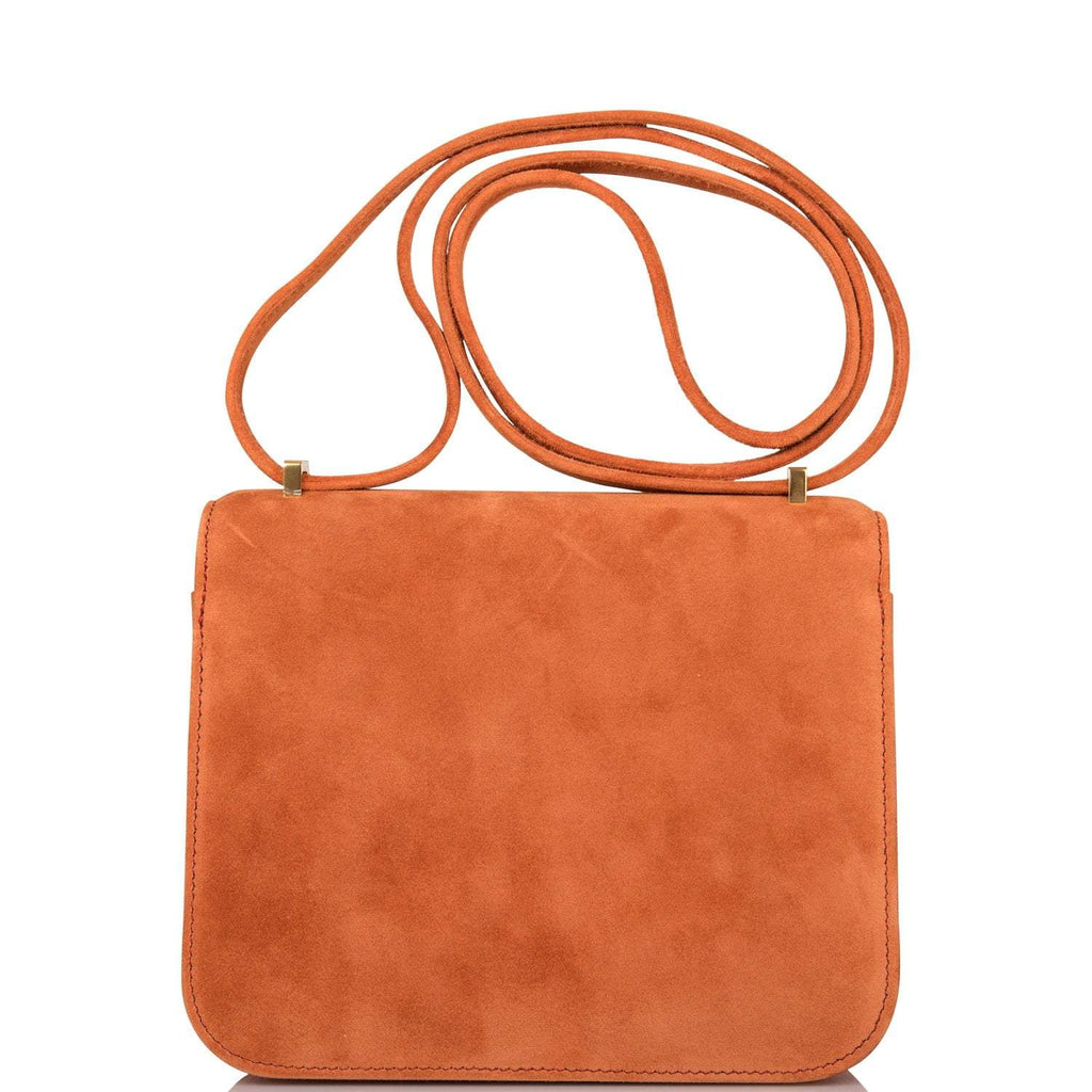 Hermes Mini Constance 18 Paprika Doblis