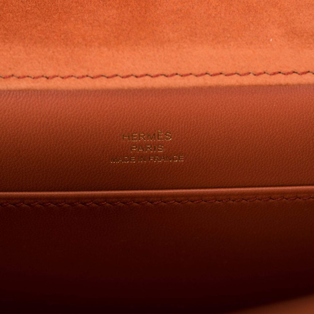 Hermes Mini Constance 18 Paprika Doblis