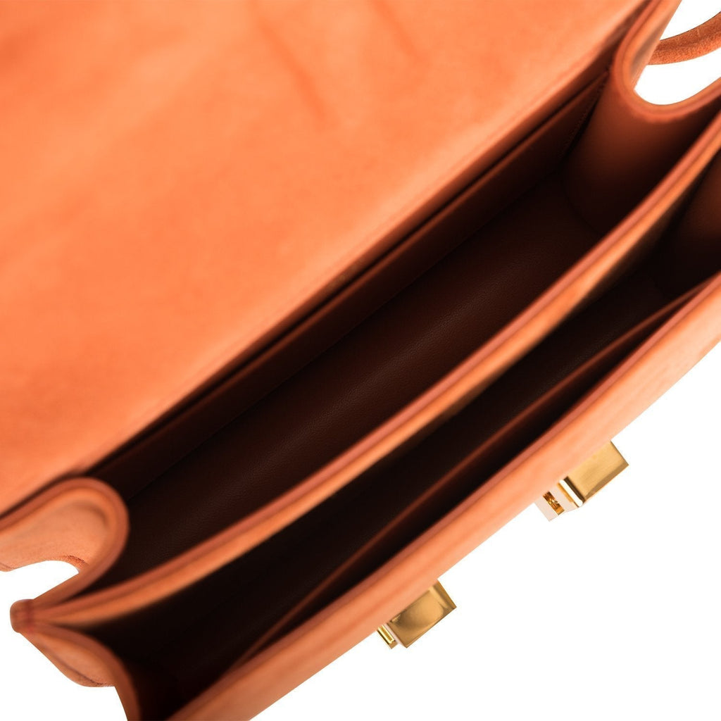 Hermes Mini Constance 18 Paprika Doblis