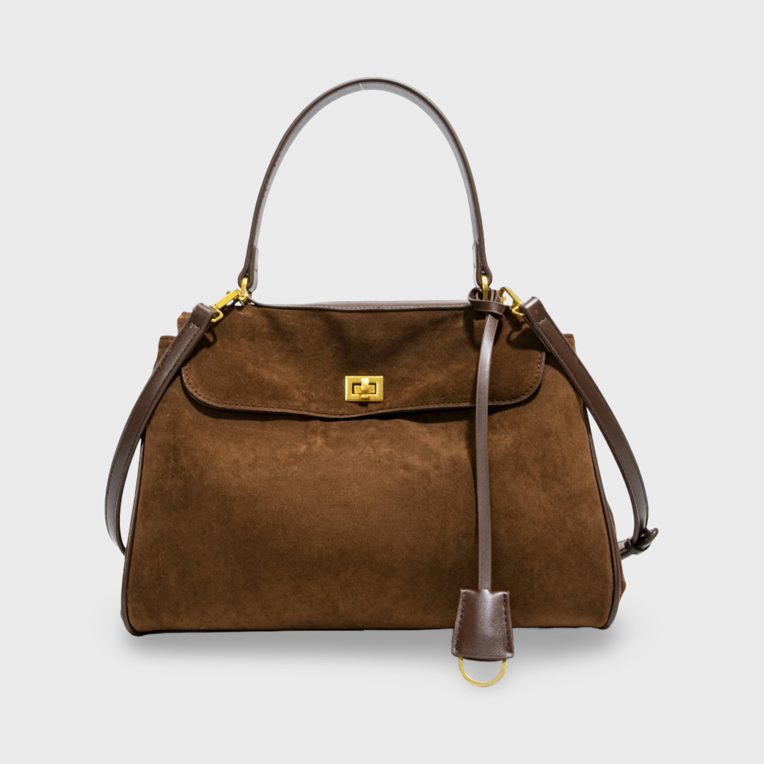 Bags End Ciara Vegan Suede Shoulder Bag