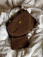 Bags End Ciara Vegan Suede Shoulder Bag