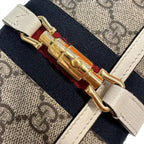 Gucci GG Supreme Jackie 1961 Chain Wallet – Beige