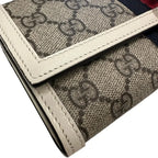 Gucci GG Supreme Jackie 1961 Chain Wallet – Beige