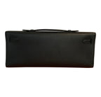 Hermès Kelly Cut Bag Noir Swift GHW