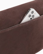 Rebel Saddle Bag - Suede Espresso