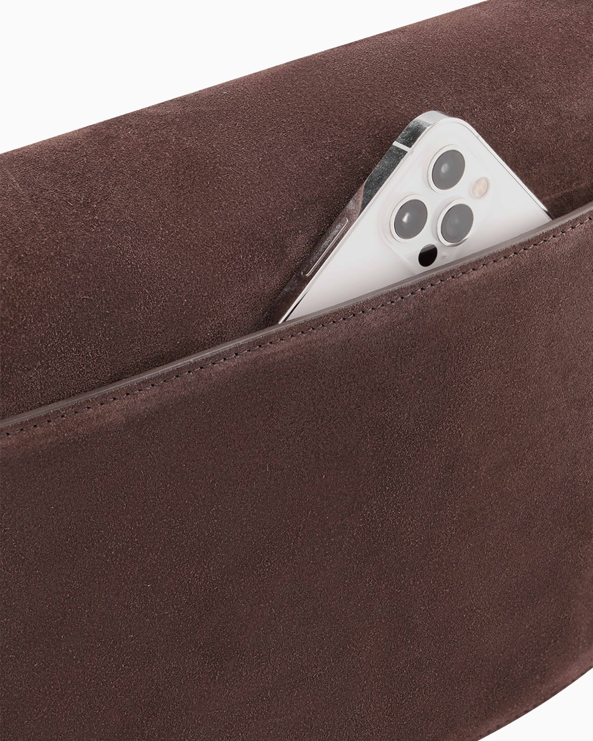Rebel Saddle Bag - Suede Espresso