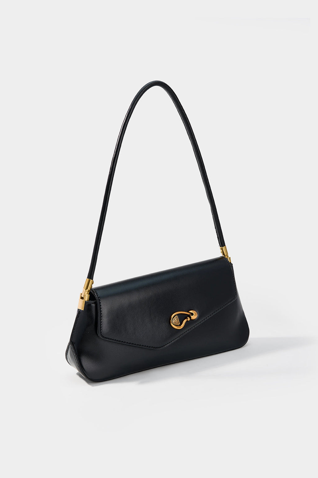 Bags End Faux Leather Asymmetrical Shoulder Bag