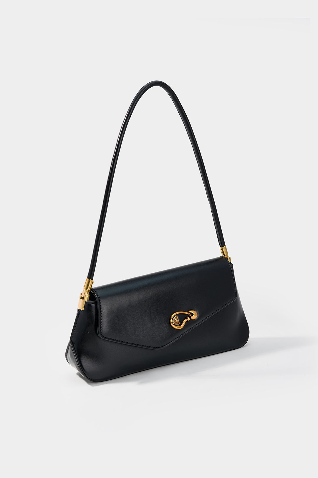 Bags End Faux Leather Asymmetrical Shoulder Bag