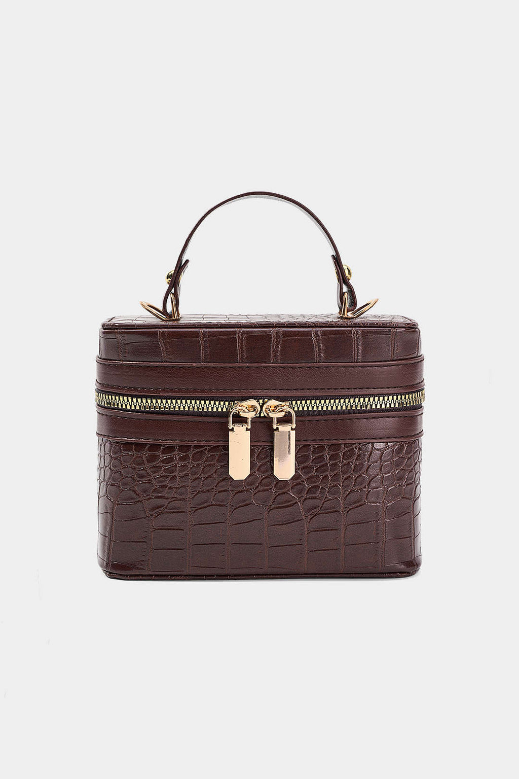 Bags End Faux Leather Zipper Bag
