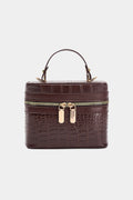 Bags End Faux Leather Zipper Bag