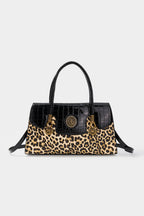 Bags End Leopard Print Leather Tote Bag