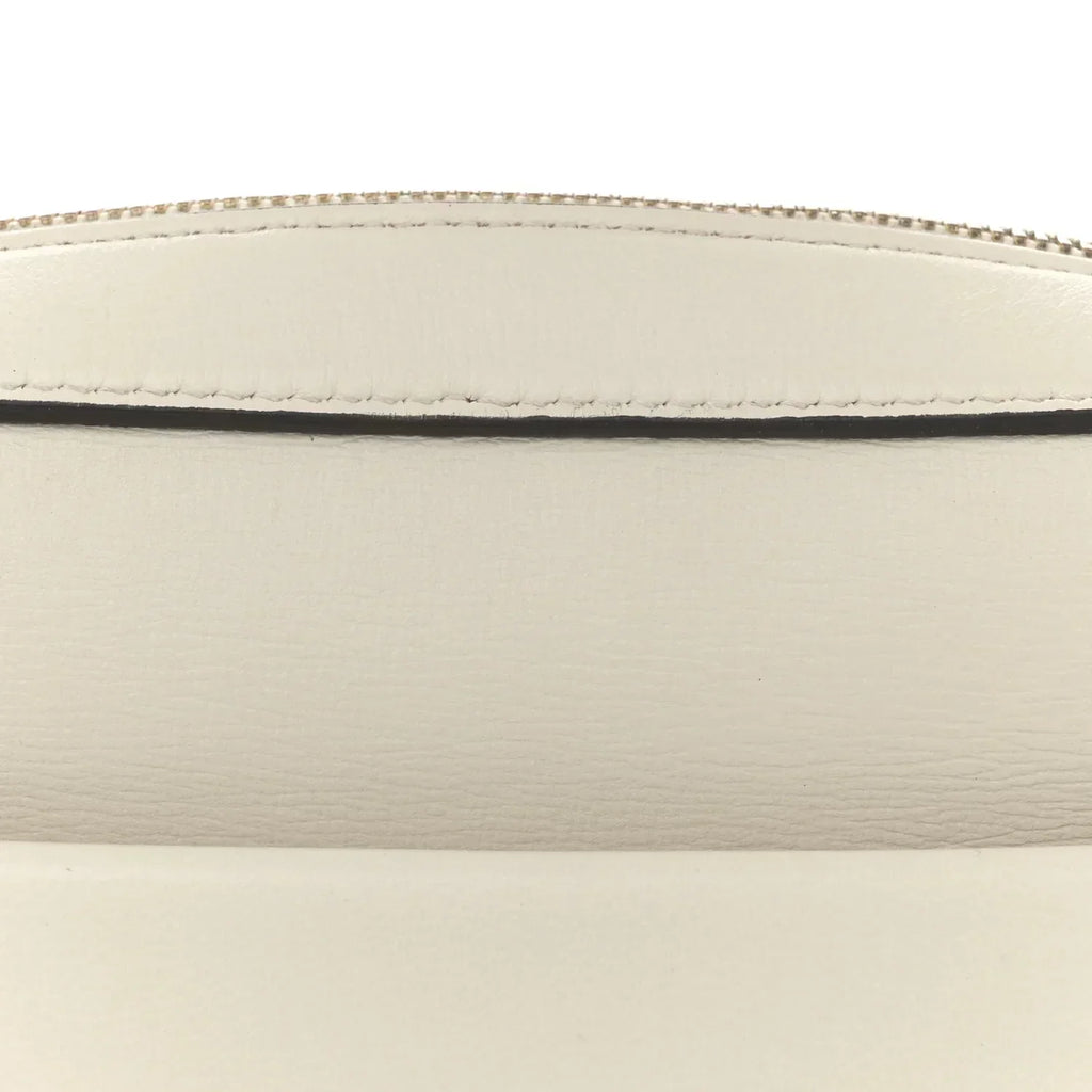 Gucci Horsebit 1955 Small Shoulder Leather Bag – Mystic White