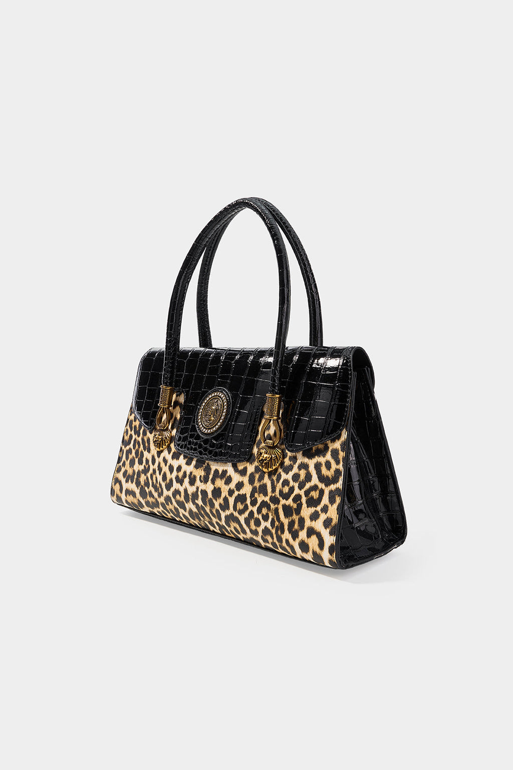 Bags End Leopard Print Leather Tote Bag