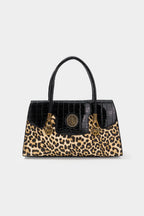 Bags End Leopard Print Leather Tote Bag