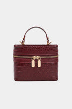 Bags End Faux Leather Zipper Bag