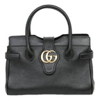 Gucci Small Top Handle with Double G Bag – Black