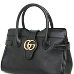 Gucci Small Top Handle with Double G Bag – Black