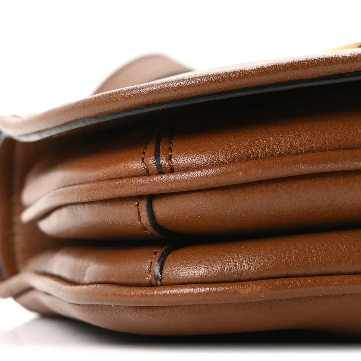 Gucci Blondie Shoulder Bag - Brown in Brown - detail view 4 showing the bag's shape, finish and visible design details.