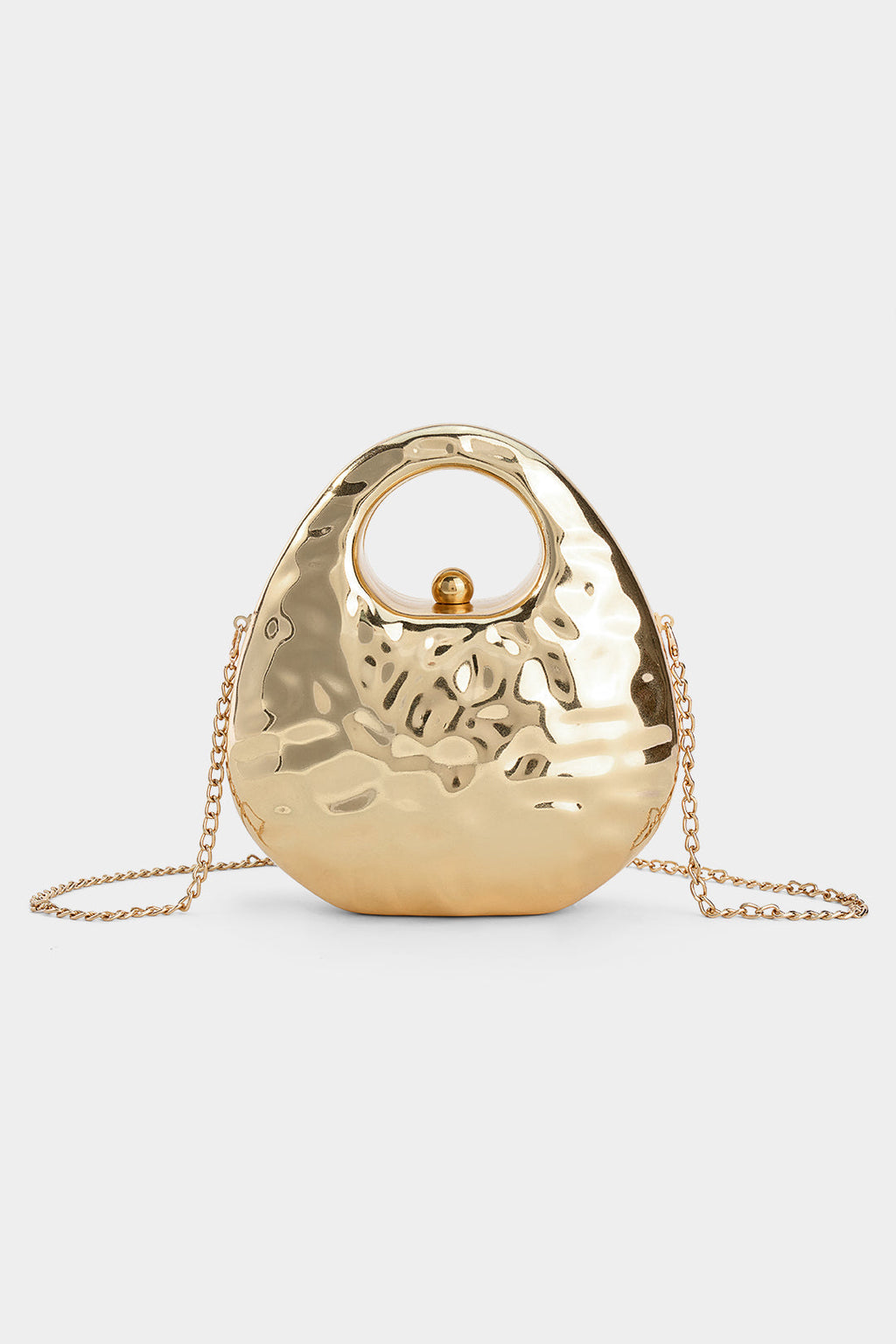 Bags End Bags End Alloy Irregular Clutch Bag