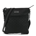 Gucci Guccissima Signature Messenger Bag – Black