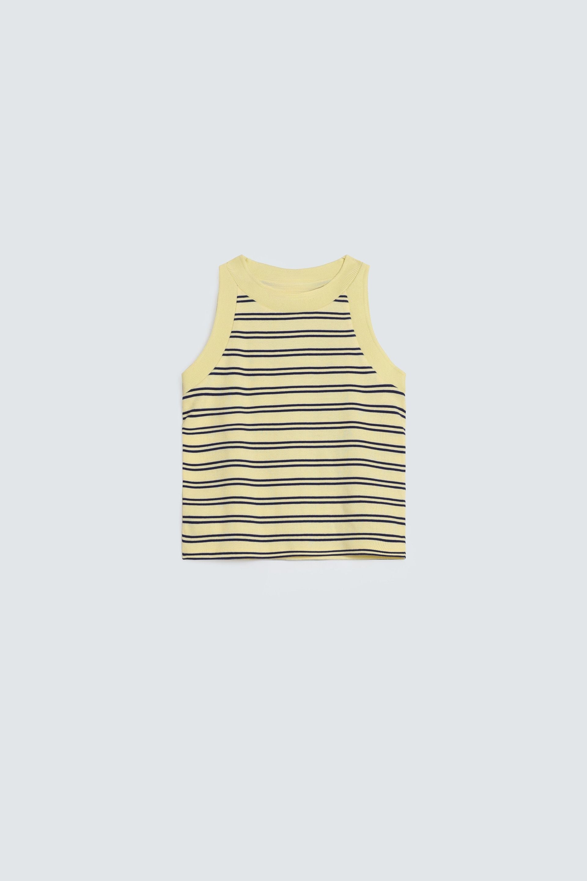 Bags End Women's Ribbed Striped Tank Top