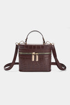 Bags End Faux Leather Zipper Bag
